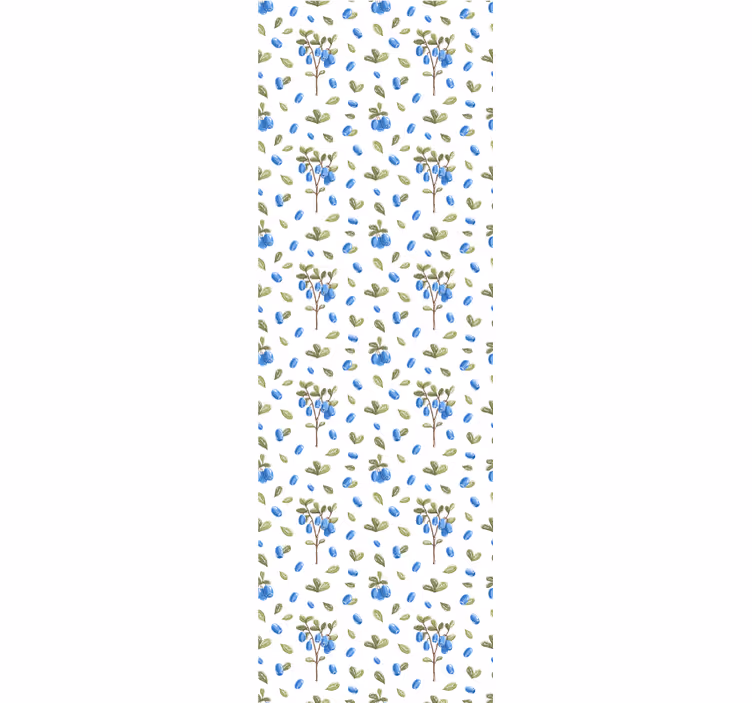 Blumentapete blaubeere botanisch - TenStickers