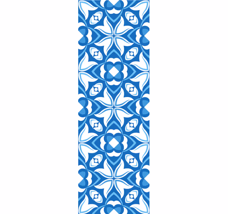 Fliesen Tapete elegante blaue muster - TenStickers