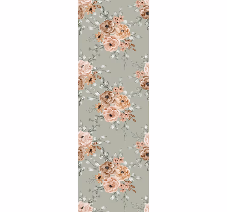 Blumentapete elegant blühende rosen - TenStickers