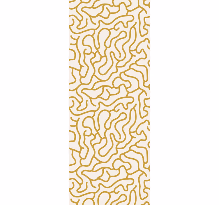 Tapete geometrische Muster geschwungenes linienmuster - TenStickers