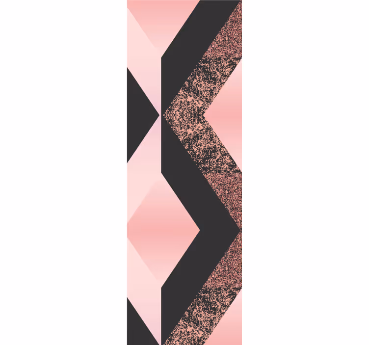 Moderne Tapete Eklektische rosa dreiecke - TenStickers