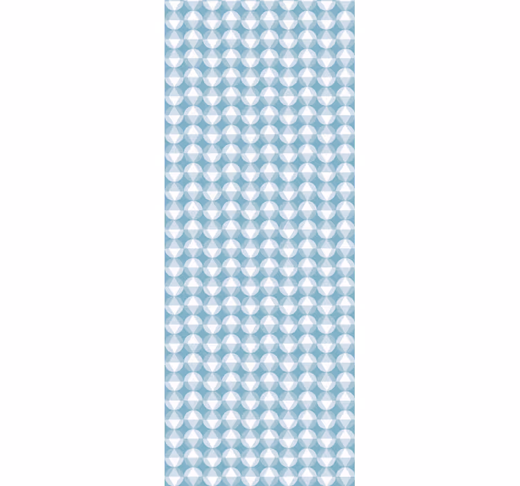 Tapete geometrische muster sanfte blaue muster - TenStickers