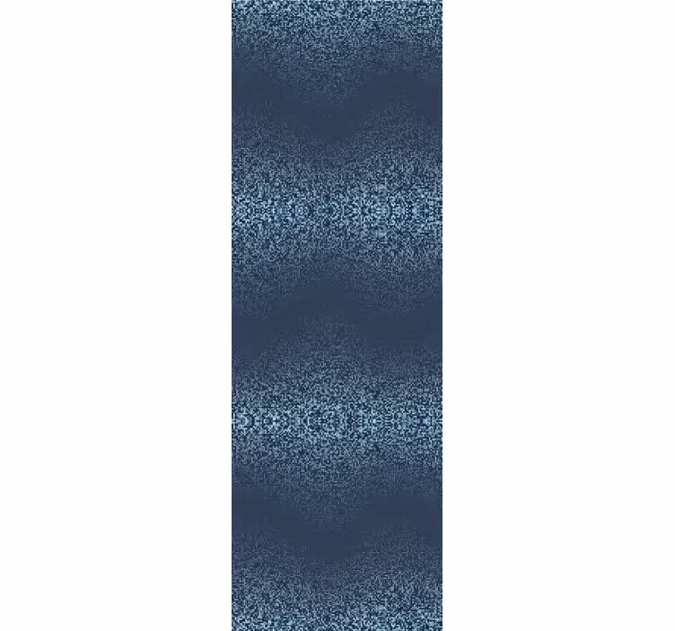 Landhaus Tapete Retro blaues quadrat gepunktetes Design - TenStickers