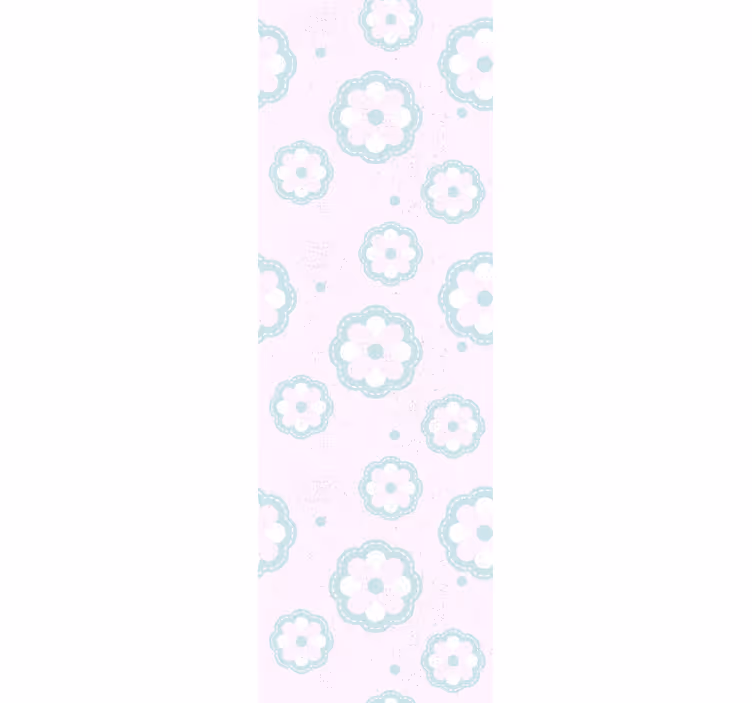Blumentapete sanftes blumenmuster - TenStickers