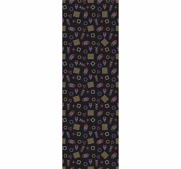 Tapete geometrische muster retro muster freude - TenStickers