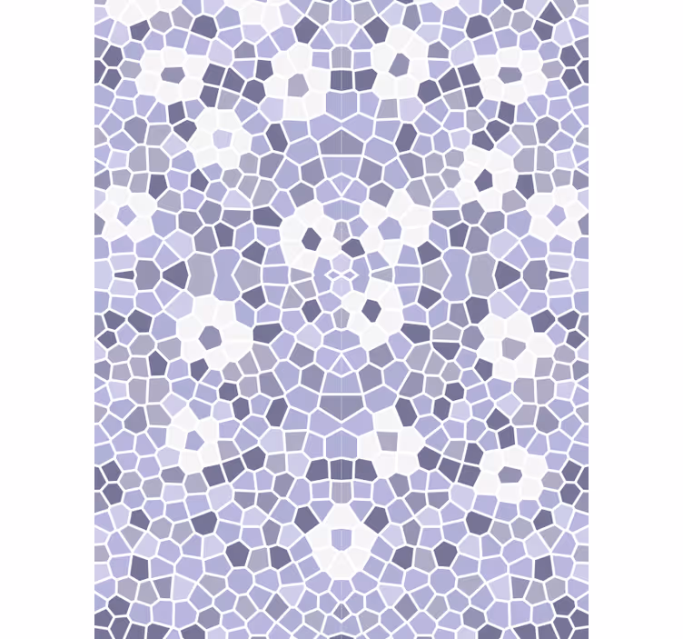 Fliesen Tapete mosaik blumenmuster - TenStickers