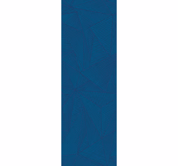 Tapete Natur Blaues geometrisches einfaches Muster - TenStickers