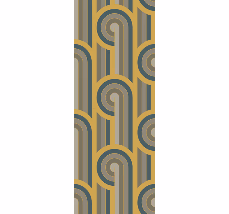 Tapete geometrische Muster geschwungenes musterdesign - TenStickers