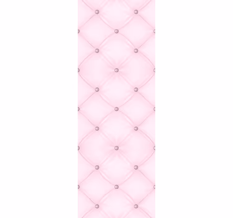 Tapete Textur elegante rosa knopfheftung - TenStickers