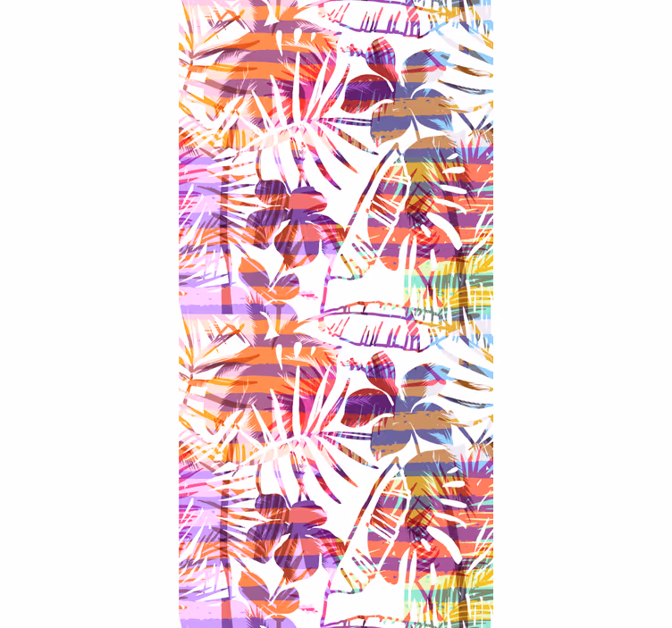 Blumentapete lebendige florale muster - TenStickers