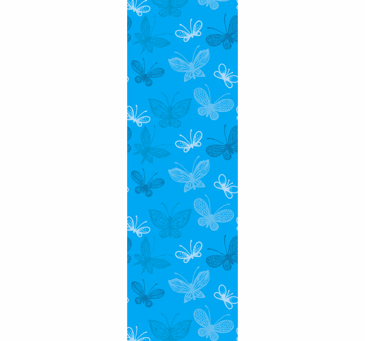 Tapete Schmetterling blaues flugmuster - TenStickers