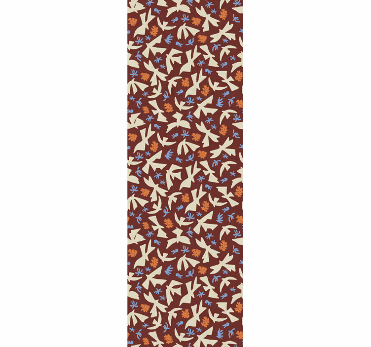 Tapete florale Ornamente stilisierte naturmotive - TenStickers