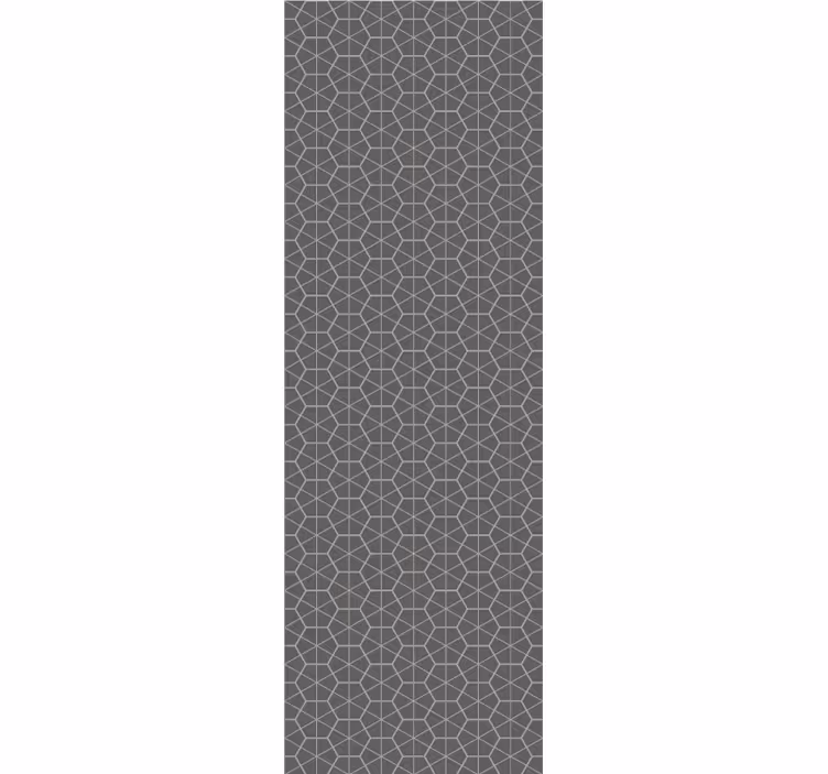 Tapete geometrische Muster graues sechseckiges design - TenStickers