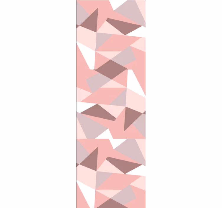 Tapete geometrische muster in strukturiertem rosa - TenStickers