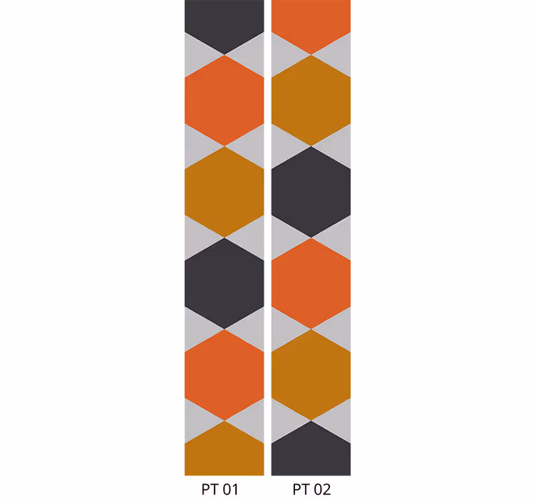 Tapete geometrische Muster wabenformen - TenStickers