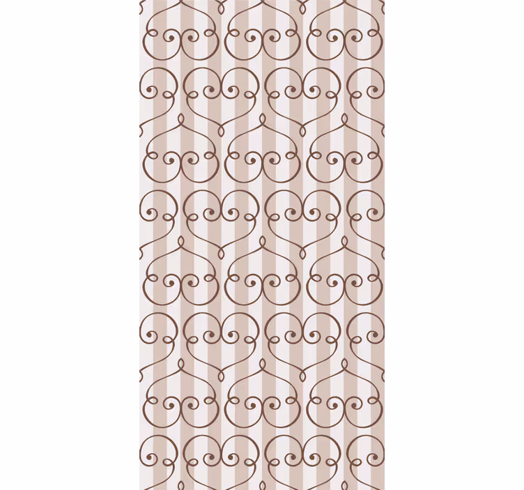Tapeten Schlafzimmer Hollywood-regency klassische herzen - TenStickers