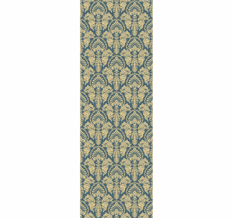 Tapete Wohnzimmer beige barockblumen - TenStickers