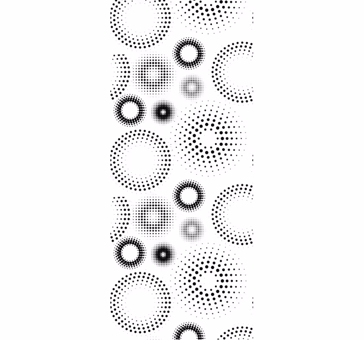 Tapete Kreise pointillistische geometrie - TenStickers