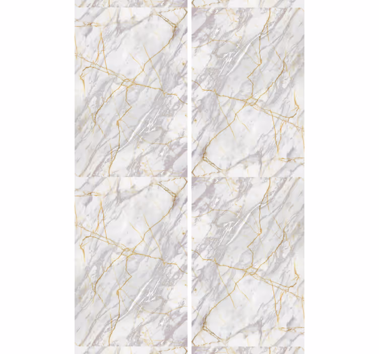 Marmor Tapete Realistisches graugold - TenStickers