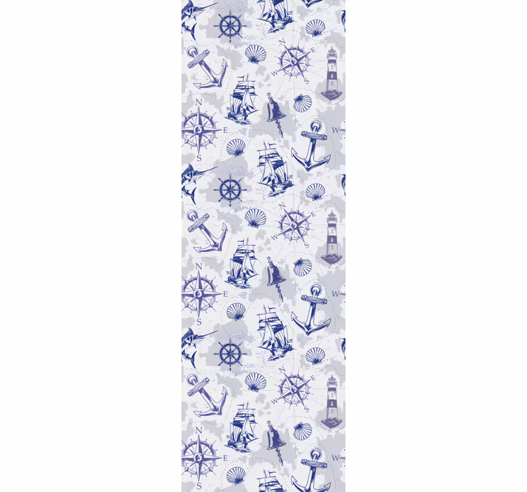Tapete Stadt nautische themenelemente - TenStickers