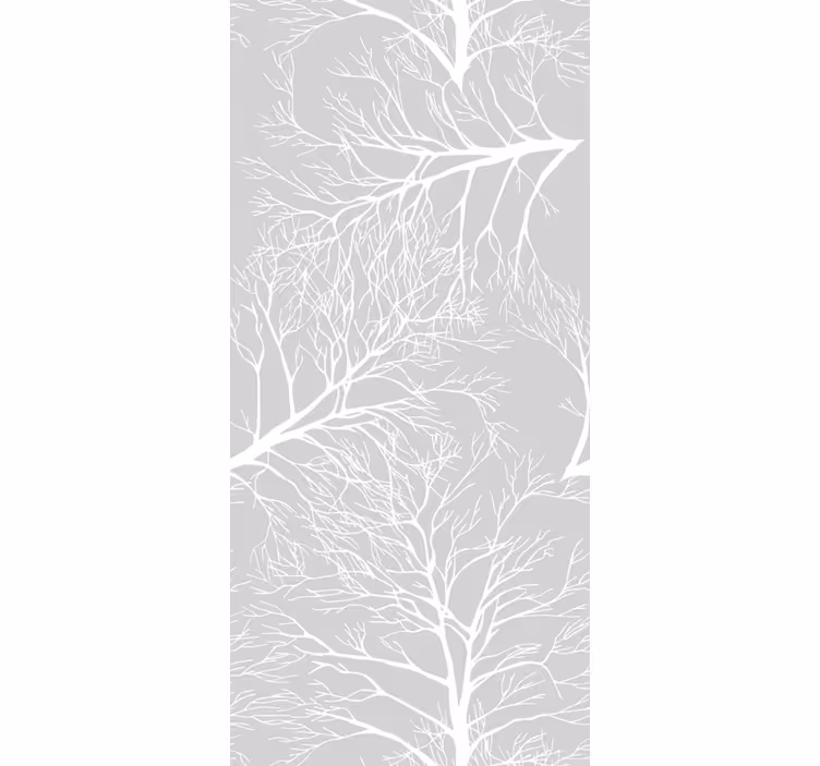 Tapete Baum graues zweigmuster - TenStickers