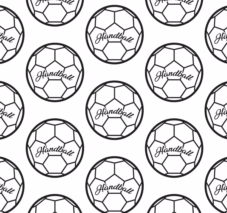 Tapete Teenager handballmuster - TenStickers
