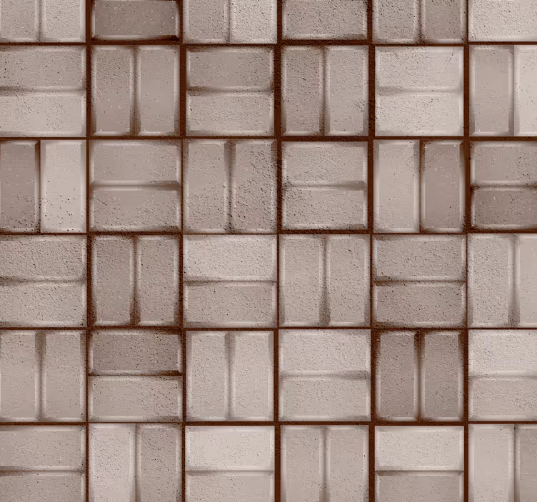 Tapete Steinoptik Mosaik Muster - TenStickers
