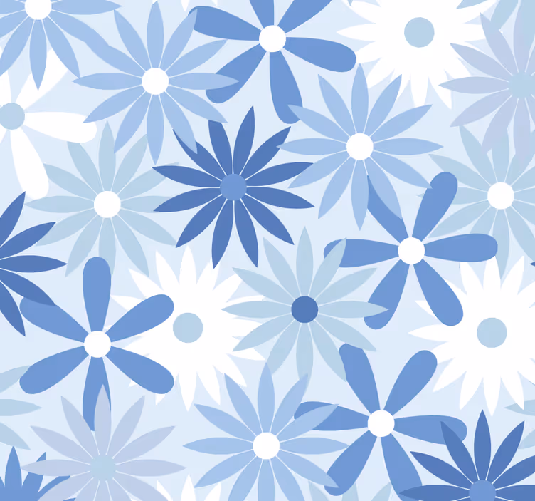 Tapete florale Ornamente florale geometrische fusion - TenStickers