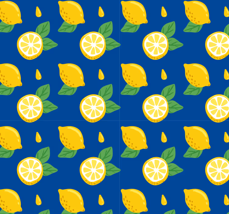 Tapete Natur zitrusmusterdesign - TenStickers