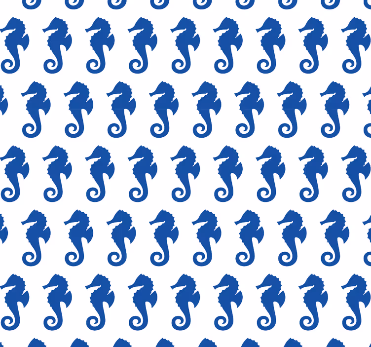 Tapete Tiere seepferdchenmuster - TenStickers