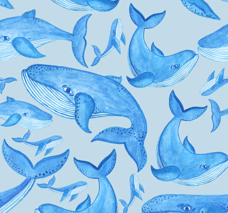 Tapete Fische wasserwalmuster - TenStickers