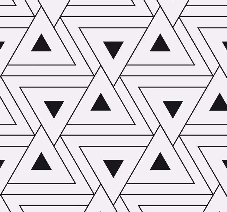 Geometrische Tapete dreieckiges muster - TenStickers