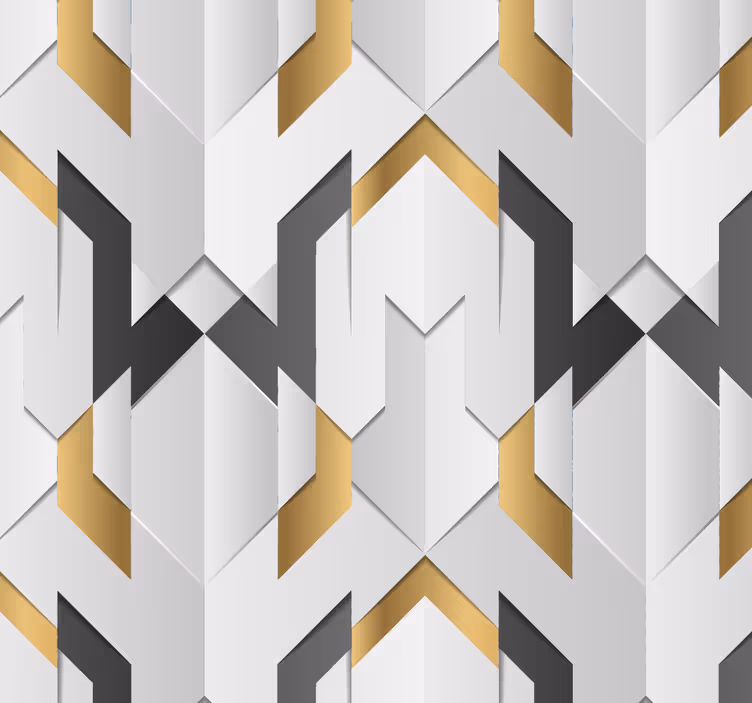 Geometrische Tapete geometrisches zickzack-muster - TenStickers