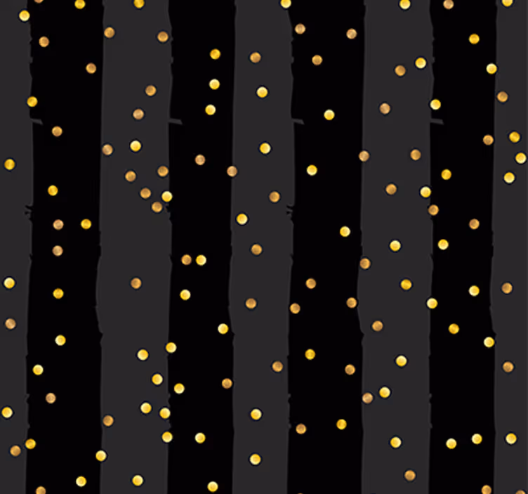 Wohnzimmer Tapete Dunkle Streifen mit Gold - TenStickers