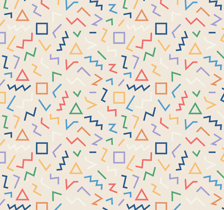 Tapete geometrische Muster geometrische muster farbtöne - TenStickers