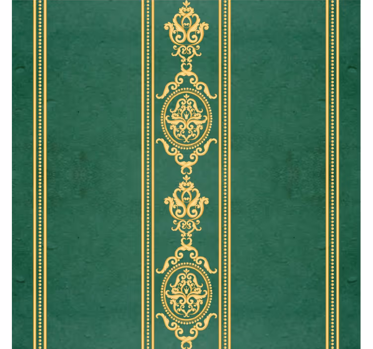 Tapete Barock vertikale goldene streifen - TenStickers