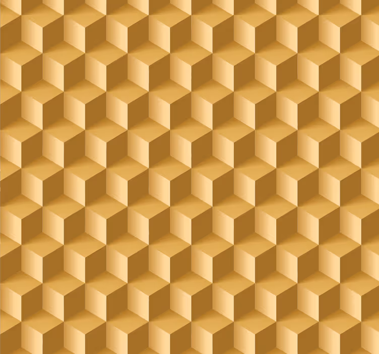 3D Tapete quadratischer beiger Textur - TenStickers