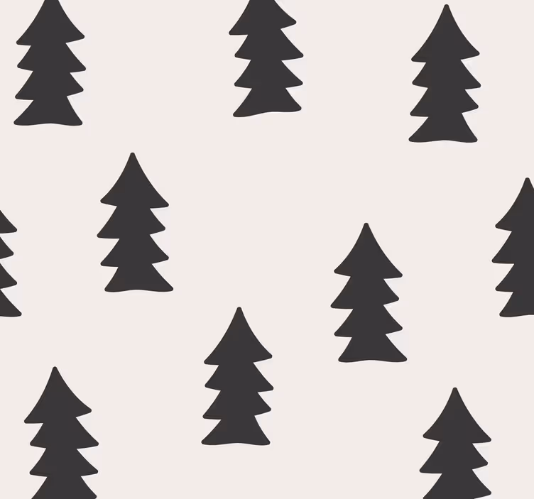 Tapete Natur Bäume Muster - TenStickers