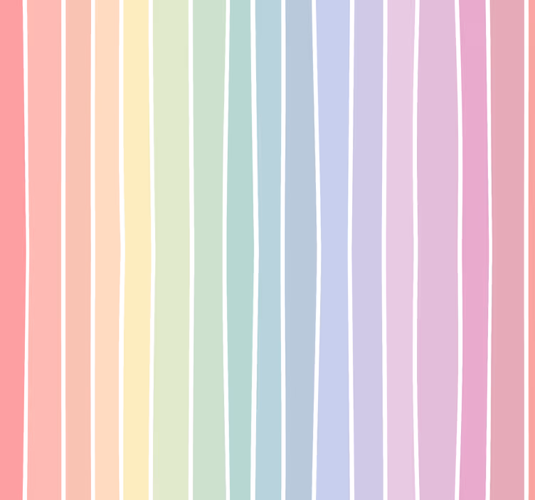 Tapete Kinderzimmer Aquarell vertikale regenbogenstreifen - TenStickers
