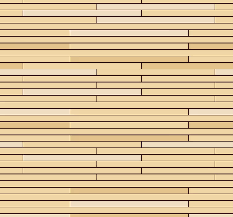 Tapete Holzoptik Beige holzziegel - TenStickers