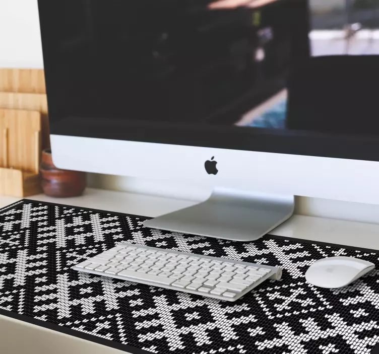 Mauspad muster geometrisches strickmuster - TenStickers