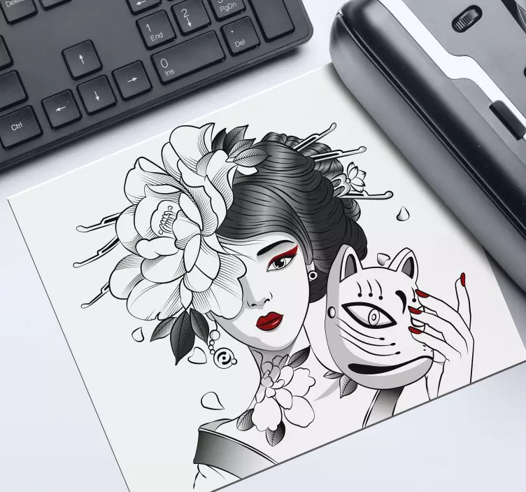 Anime Mauspad Gothic anime mädchen - TenStickers