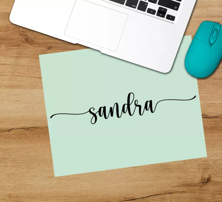 Mauspad mit Namen Kundenspezifische name coole schriftart - TenStickers
