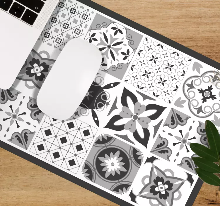 Mauspad originell Schöne graue fliesen - TenStickers