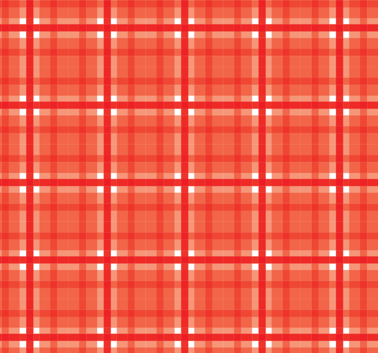 Rollo Fenster Küche rotes gingham-muster - TenStickers