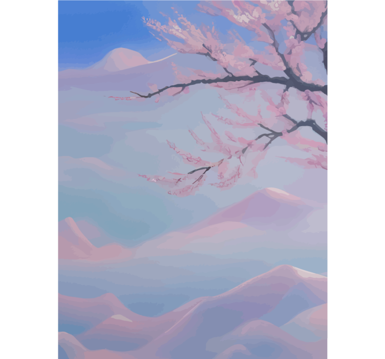 Rollo Fenster Badezimmer zen kirschbaum blumen zweig - TenStickers