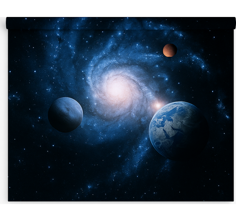 Rollo Fenster Jugendzimmer kosmische spiralgalaxie - TenStickers