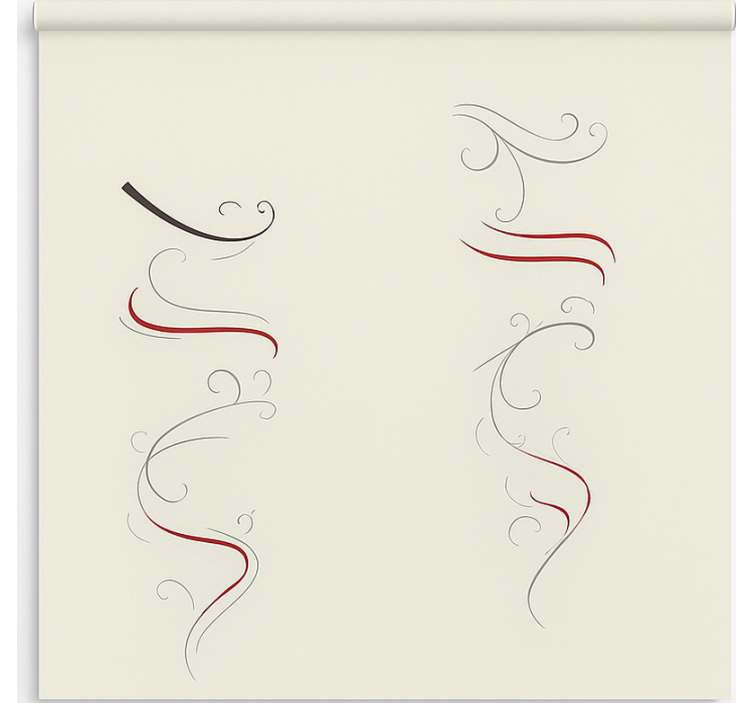 Rollo fenster skandinavisch abstrakte florale spirale - TenStickers