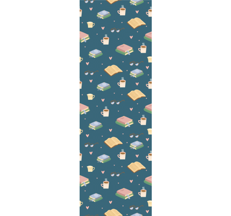 Rollo fenster büro gemütliches lese-muster - TenStickers