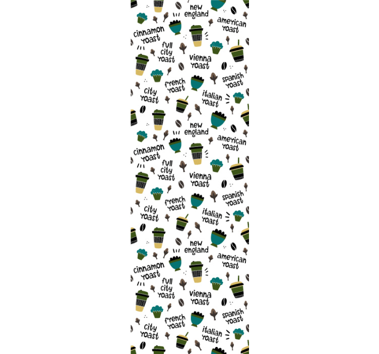 Rollo fenster küche kaffeeröstmuster - TenStickers